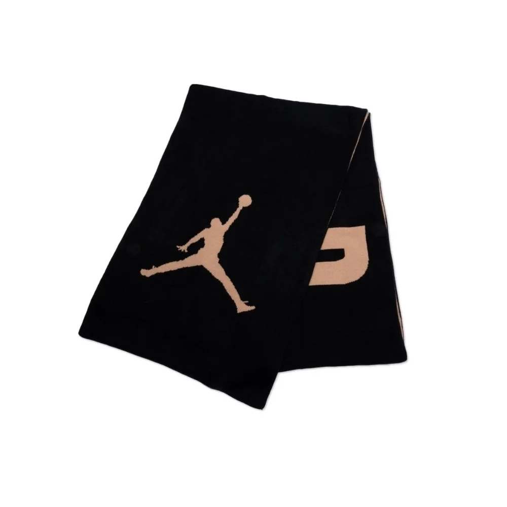 Nike Air Jordan Brand Oversized Luxury Scarf (Black/Beige/Hemp) NEW